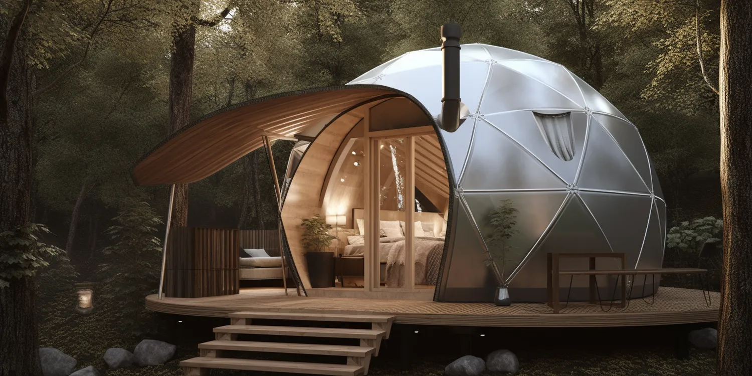 Glamping namiot sferyczny